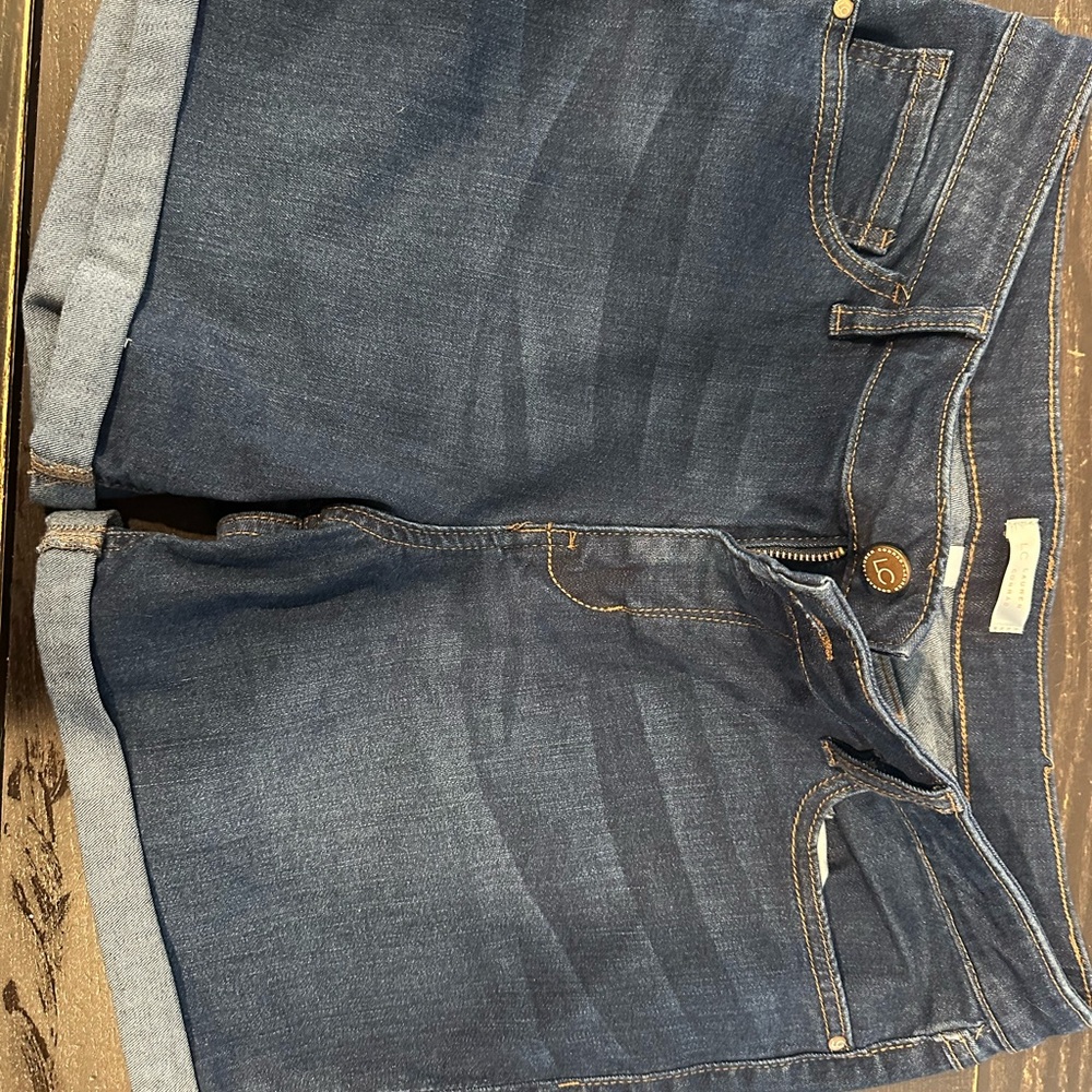 Lauren Conrad Dark Blue Denim Shorts